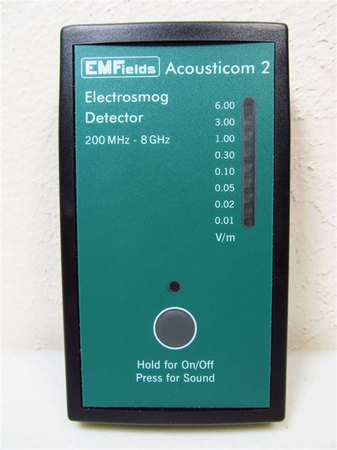 The acousticom 2 presents rf measurements as an audio signal, with led lights display the peak levels of microwave electromagnetic fields from 200 mhz up to over 8000 mhz (8 ghz), covering the frequencies used by most modern 1. Pin on EMF Meter Kit