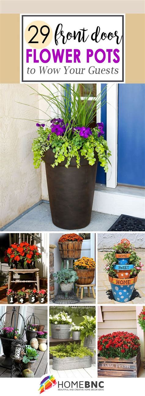 We have great reviews & unbeatable customer service. Front Door Flower Pot Ideas | Porch flowers, Container ...