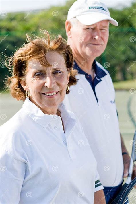 Senior Tennis Players Stock Image Image Of Caucasian 5369281