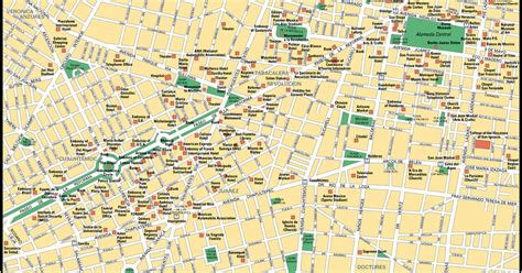Map Of Mexico City Tourist Attractions Sightseeing And Tourist Tour