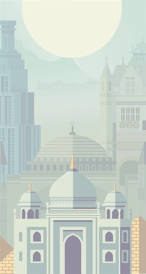 Round Dusk At The Mosque On Behance Wallpaper Ramadhan Islamic