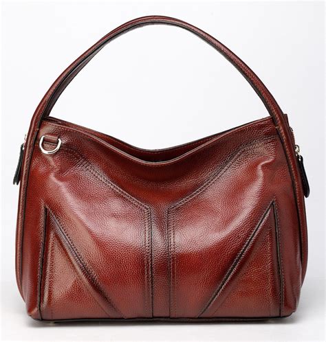 Elle Leather Hobo Handbag Red Leather Hobo Handbags Hobo Handbags