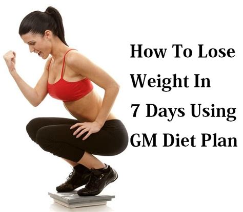 Gm Diet Plan How To Reduce Weight In Just 7 Days It Works Lifestylexpert