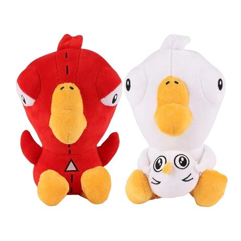 Cheap Soft Red Duck Plush Toy Kawaii White Duck Plushie Cartoon Anime