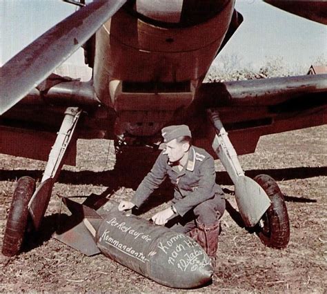Luftwaffe Pilot By Bomb Wwii Aircraft Military Aircraft Panzer Ii Luftwaffe Pilot