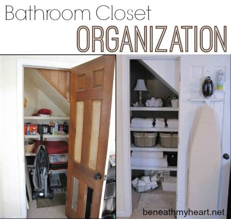 If you don't have enough room in your closet for accessories, get creative and find space in a nearby bathroom or bedroom. Bathroom Closet Organization | Organize and Inspire