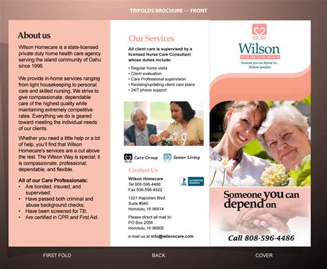Serious, Upmarket, Healthcare Brochure Design for Wilson ...