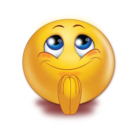 Smiley Praying Hands Emoticon Emoji Prayer Smiley Png Download 512