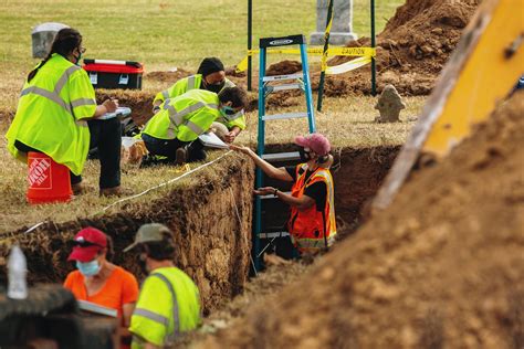 mass grave unearthed as the search for victims of the tulsa race massacre continues