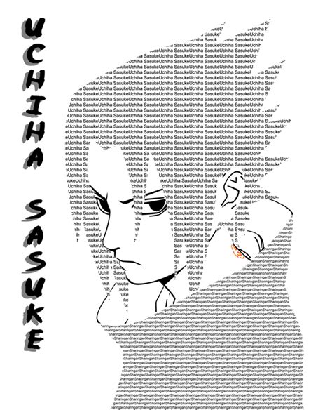 Sasuke Word Art By Mazingerx On Deviantart
