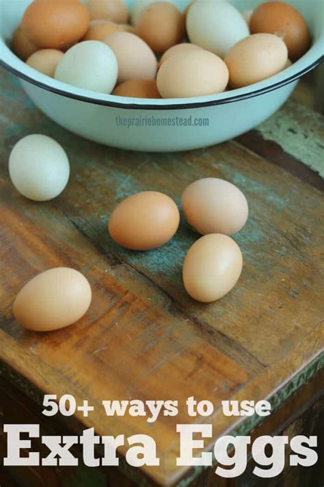 Got a load of eggs you need to use up? 50+ Ways to Use Extra Eggs • The Prairie Homestead