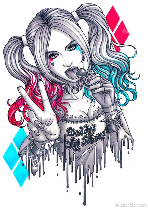 Harley Quinn And Joker Drawings At Paintingvalley Com Explore Collection Of Harley Quinn And