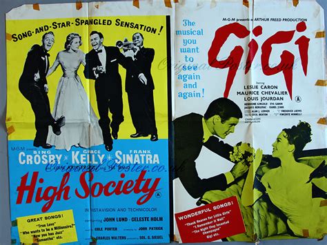 Childhood friends tracy lord and c.k. High Society / Gigi, Original Vintage Film Poster ...