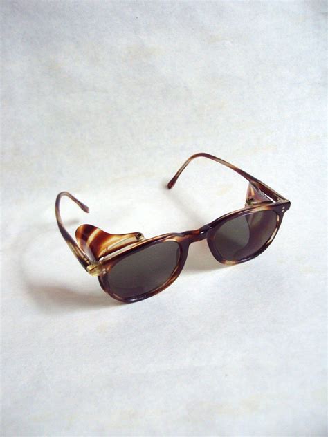 1940s tortoiseshell effect lucite driving sunglasses with side shield vintage eyewear tortoise