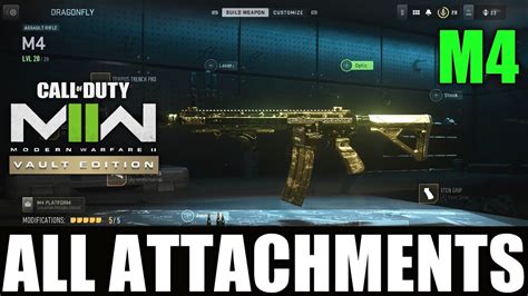 All M4 Attachments Modern Warfare 2 Gunsmith M4 All Attachments Mw2