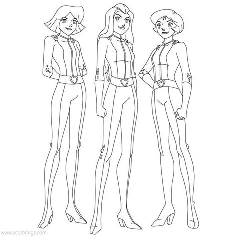 Totally Spies Coloring Pages