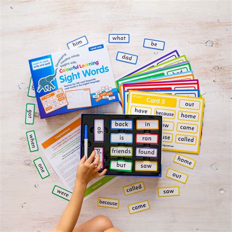 Colourful Learning Sight Words Level One Educational Resources And