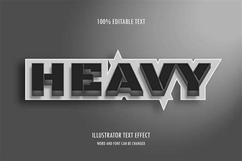 Heavy Editable Text Effect Graphic By 4gladiatorstudio44 · Creative