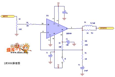 The 50w Power Amplifier Circuit Made Of Lm3886 Amplifiercircuit