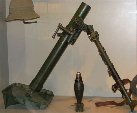 Nmah127 Wwii Korean War American 60mm M2 Mortar With M49a2 High