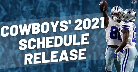 Here are three takeaways from the cowboys' 2021 schedule, a record prediction and the full order of opponents and dates 2021 Dallas Cowboys schedule: Dallas opens in Tampa, hosts ...