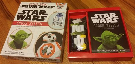 4.79 x 4.29 (67 x 60 stitches). Star Wars Cross Stitch Kit - Sprite Stitch