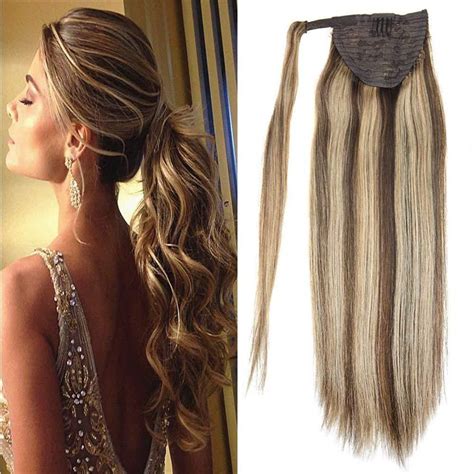 5 out of 5 stars. Human Ponytail Remy Straight Hair Extension One Piece ...