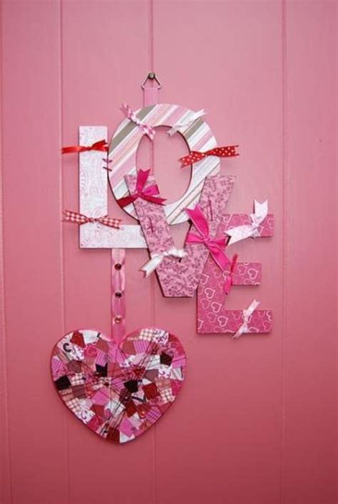 Love Valentines Day Wall Decor Valentine Day Crafts Diy Valentines