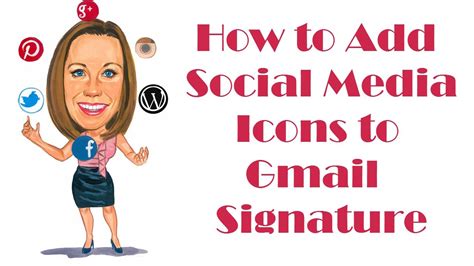 Scroll down and enter your basic text signatures are fairly straightforward, but you can also create more advanced signatures that include links, logos, and formatted text. How to Add Social Media Icons to Gmail Signature - YouTube