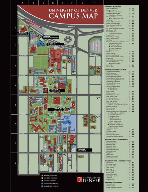 University Of Denver Campus Map - Map Of Amarillo Texas