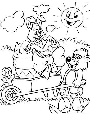 Mandalas zu ostern mit dem osterhasen und ostereiern. Ausmalbilder Ostern - Osterhase im Schubkarren in 2020 ...