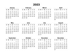 Printable Yearly Calendars - CalendarsQuick