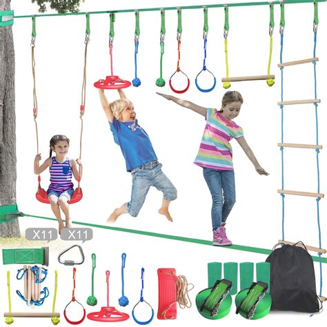 Buy Ninja Warrior Obstacle Course For Kids With 5 Play Modes2x65ft