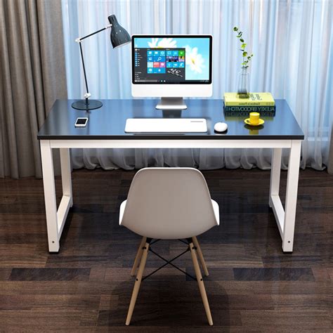 Modern Simple Design Wood Computer Desk Pc Laptop Table Workstation
