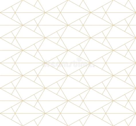 Golden Lines Pattern Vector Geometric Seamless Texture With Subtle