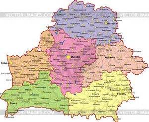 Belarus map and satellite image. Belarus Karte - Vektor-Clipart