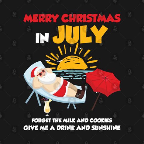 While many people are out tanning on the beach, swimming in their pools, or hiding out from the . Christmas In July Pool Party Santa Forget The Milk And ...