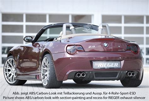 Explore a fascinating sports car with powerful engines, progressive design and the latest bmw technology. Rieger Heckansatz matt schwarz für BMW Z4 (E85) Roadster ...