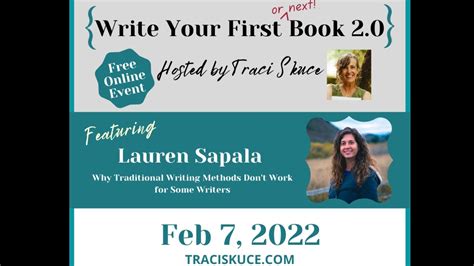 Writing Your First Book Lauren Sapala