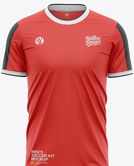 Full Soccer Kit on Yellow Images Object Mockups