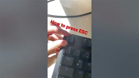 How To Press Esc Youtube