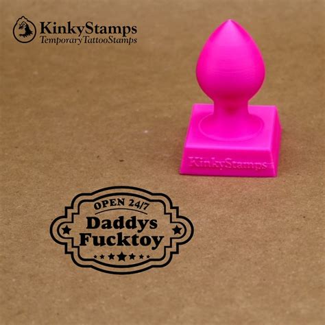 Temporary Kinky Tattoo Stamp Bdsm Daddys Fucktoy Etsy