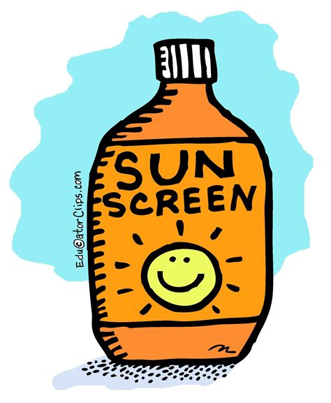 All the clipart images are copyrighted to the respective creators, designers and authors. Sunscreen Clip Art | Clip art, Chemistry projects, Education clipart