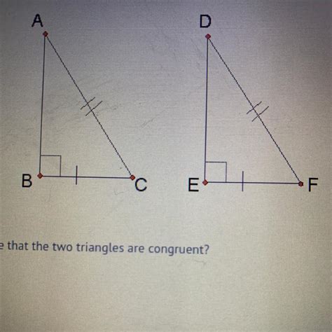 $16:(5 c in ¹ abc , ø a is a right angle. What theorem can be used to prove that the two triangles ...