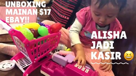 Unboxing Alishas New Toy Cash Register And Shopping Trolley Toys