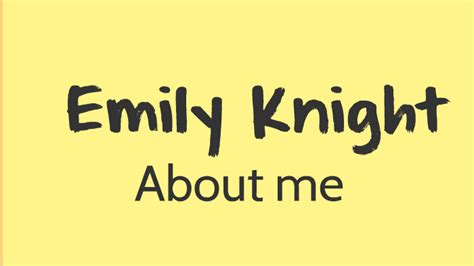 Emily Knight By Emily Knight