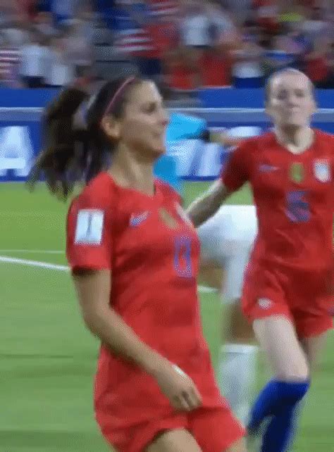 Alex Morgan Celebrating Her Winning Goal Against England By Sipping A