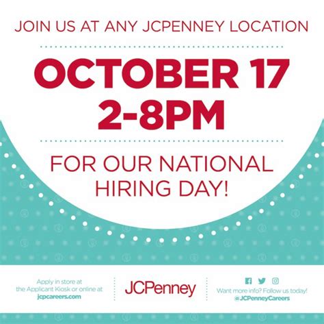 Jcpenneycareers On Twitter Join Jcpenney For National Hiring Day