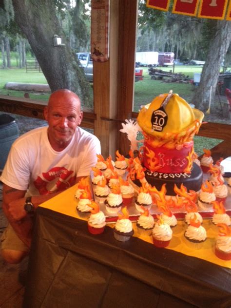 Sweet Ts Cake Design Fireman Track Rescue Drag Racing Retirement