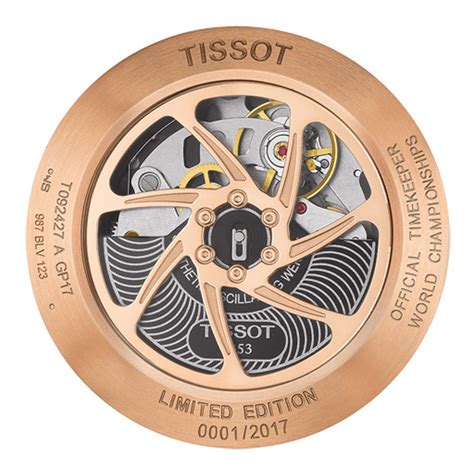 The transparent case back is inspired by the shape of a motorcycle wheel. Tissot T-Race MotoGP Automatic Limited Edition 2017 - Your ...